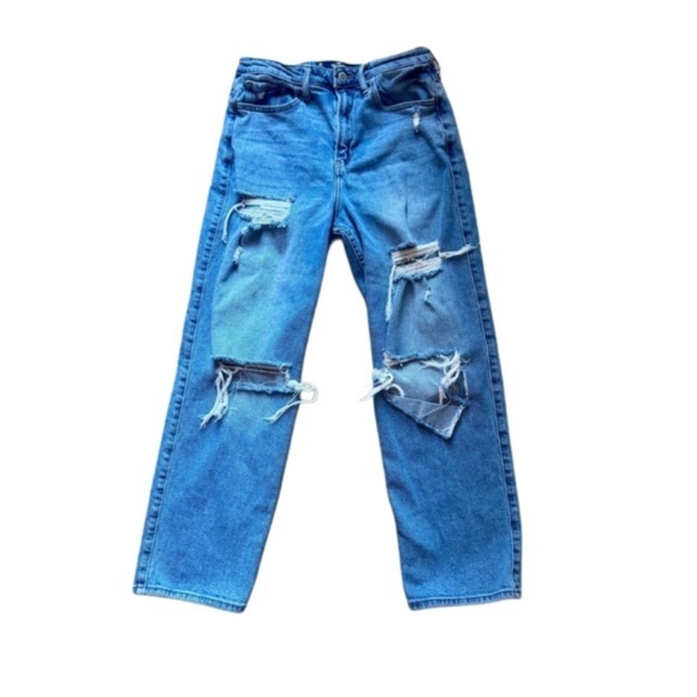 Hollister Light Blue Distressed Vintage Stretch Jeans
